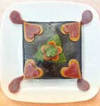 کیک شکم پر مربعی نیم‌کیلویی