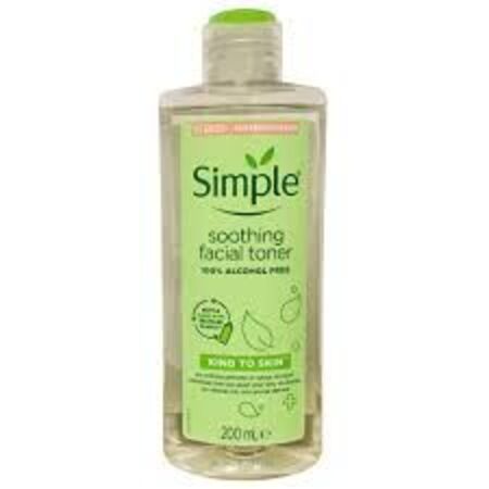 تونر پاک کننده صورت سیمپل مدل Soothing حجم 200 میلی لیتر